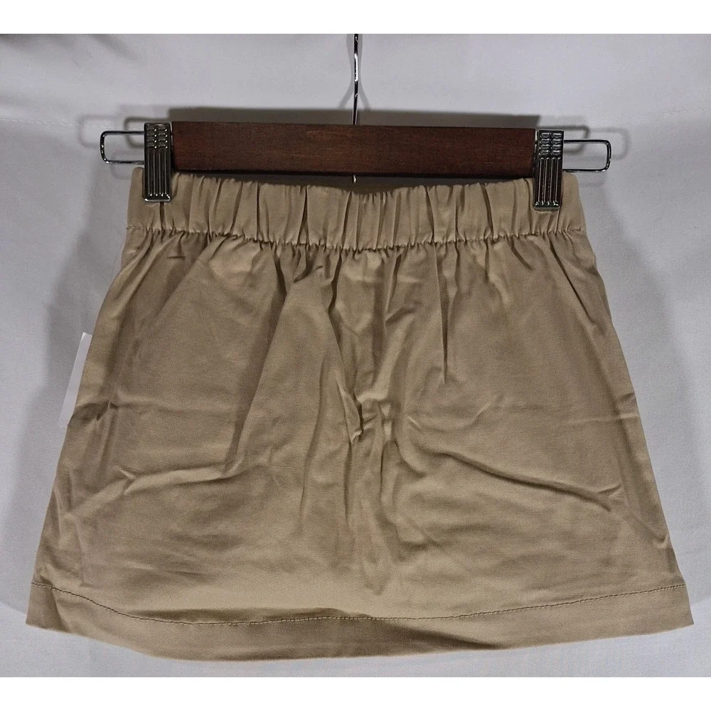 Old Navy Kids Khaki Skort with Double Button Detail Elastic Waist Size‎ 6 7